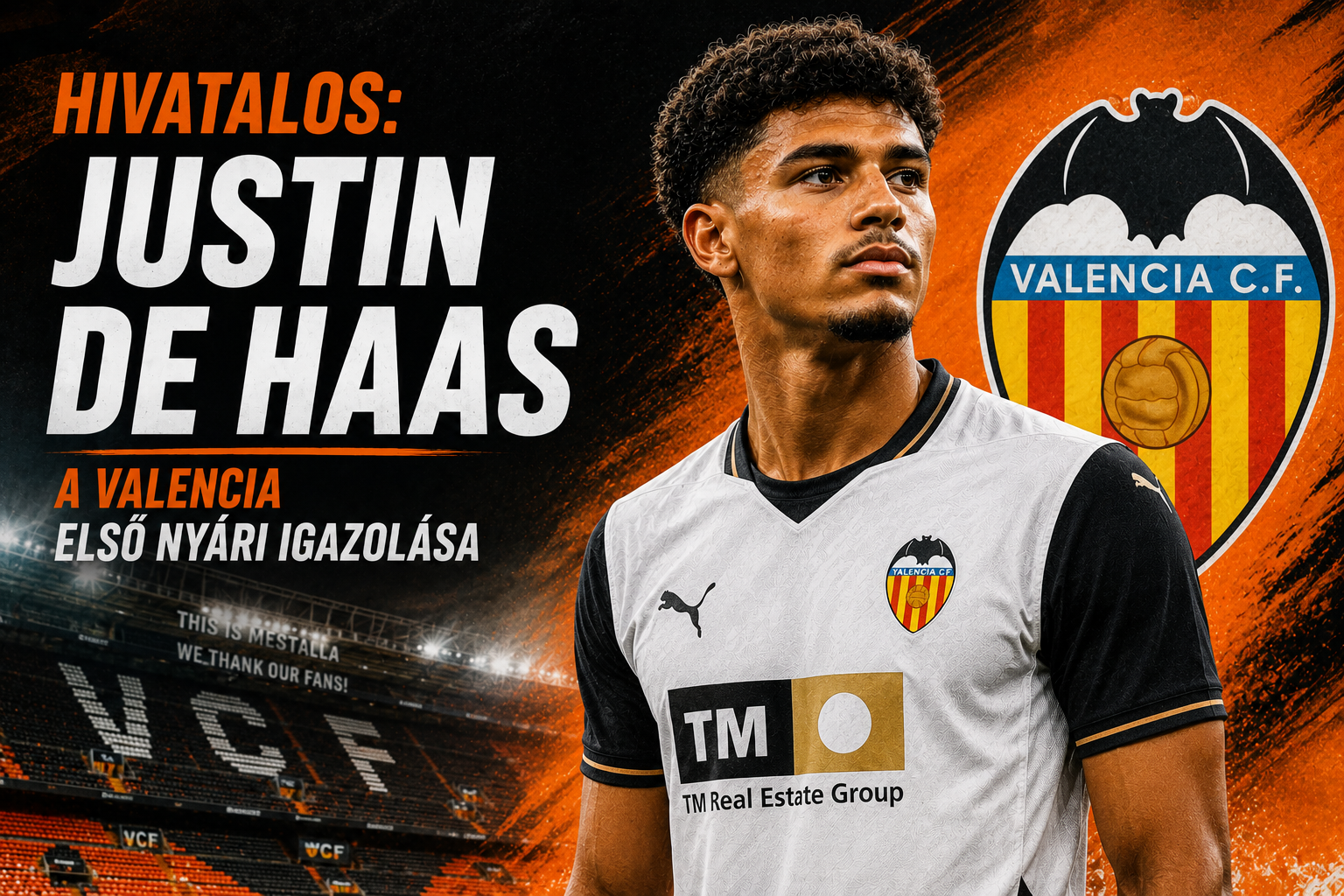 Hivatalos: Justin de Haas a Valencia első nyári igazolása
