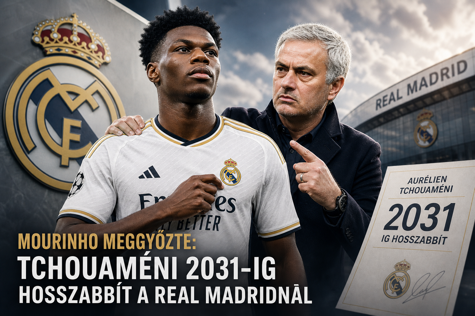 Mourinho meggyőzte: Tchouaméni 2031-ig hosszabbít a Real Madridnál