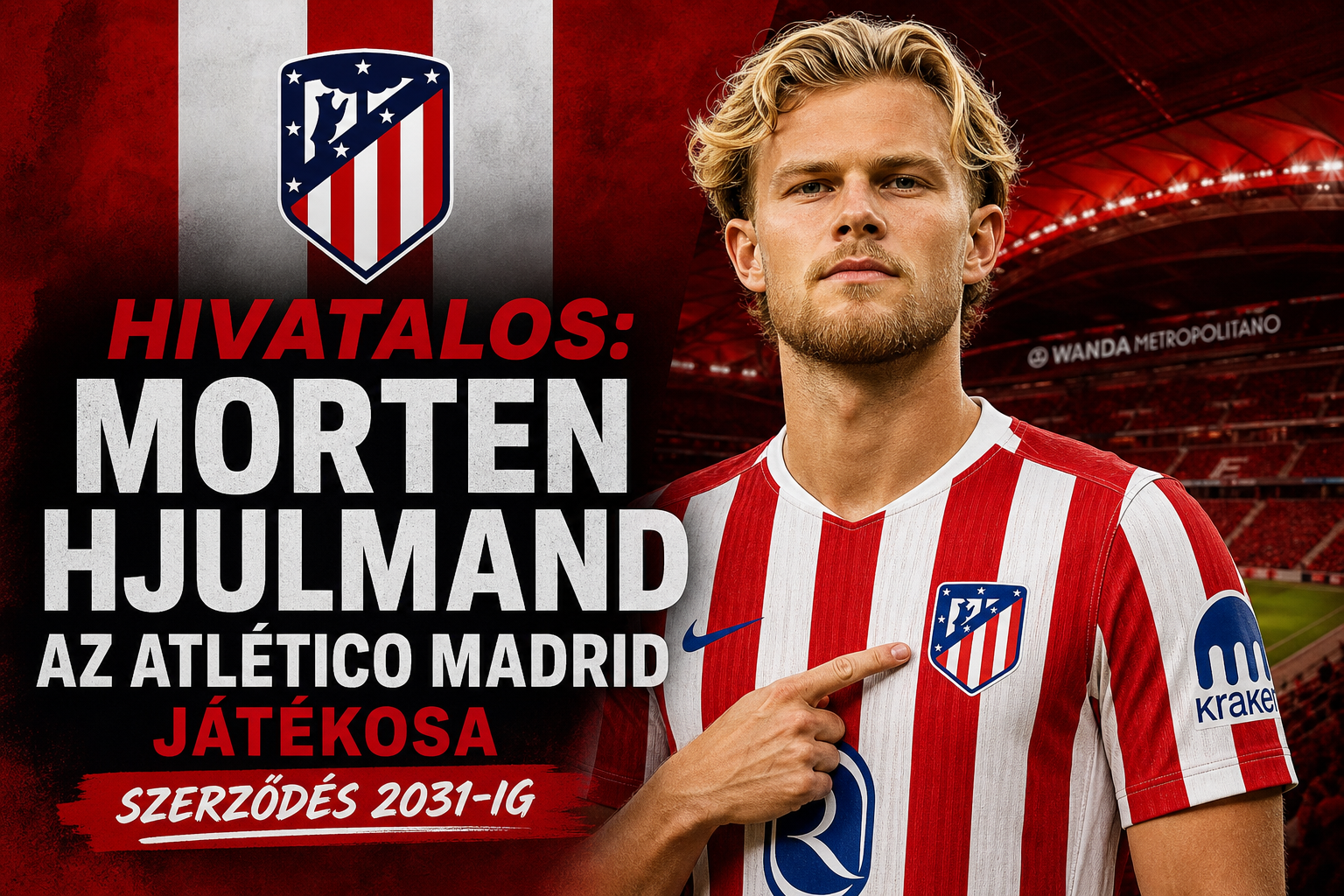 Hivatalos: Morten Hjulmand az Atlético Madrid játékosa – szerződés 2031-ig