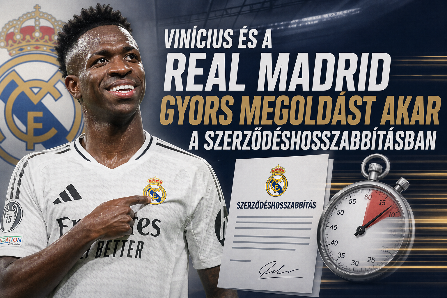 Vinícius és a Real Madrid gyors megoldást akar a szerződéshosszabbításban