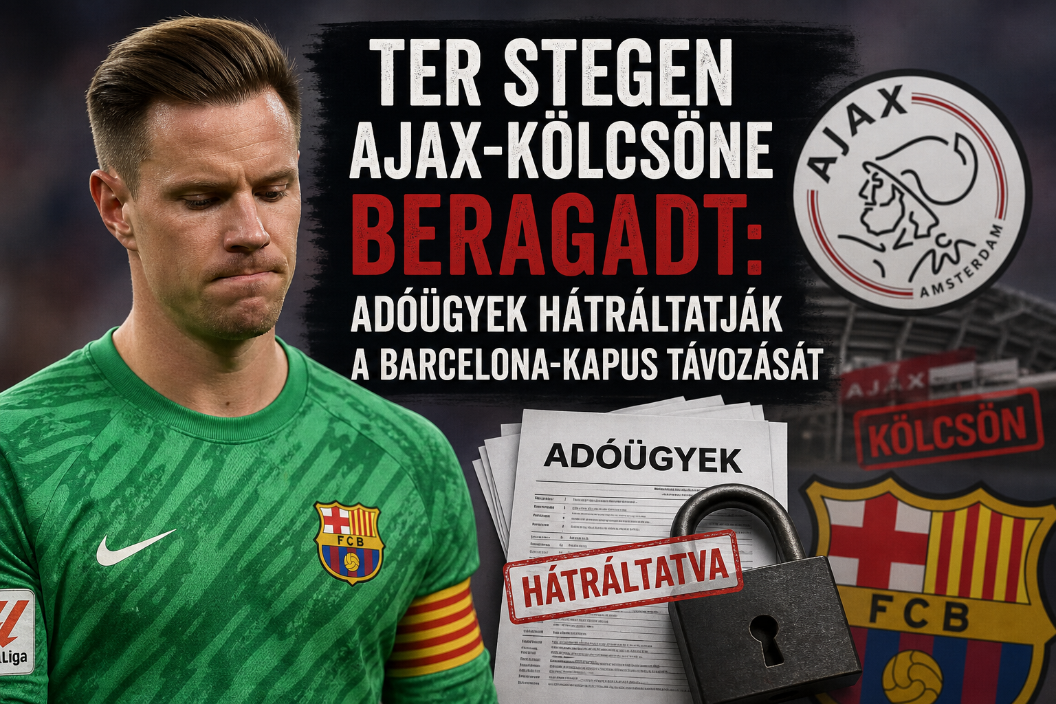 Ter Stegen Ajax-kölcsöne beragadt: adóügyek hátráltatják a Barcelona-kapus távozását