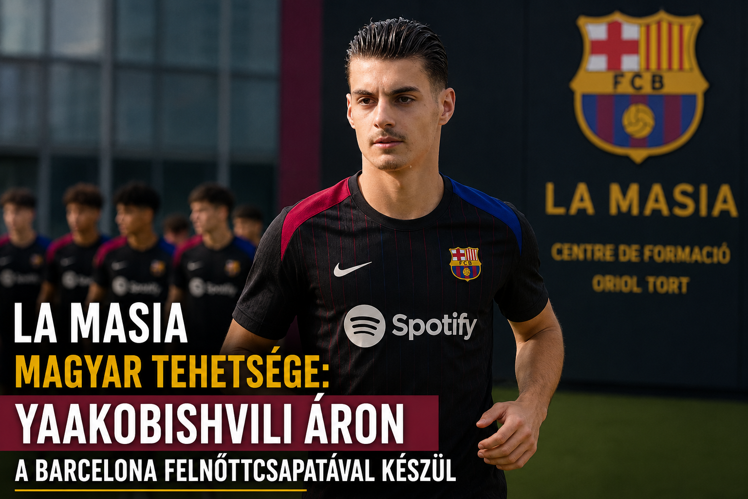 La Masia magyar tehetsége: Yaakobishvili Áron a Barcelona felnőttcsapatával készül