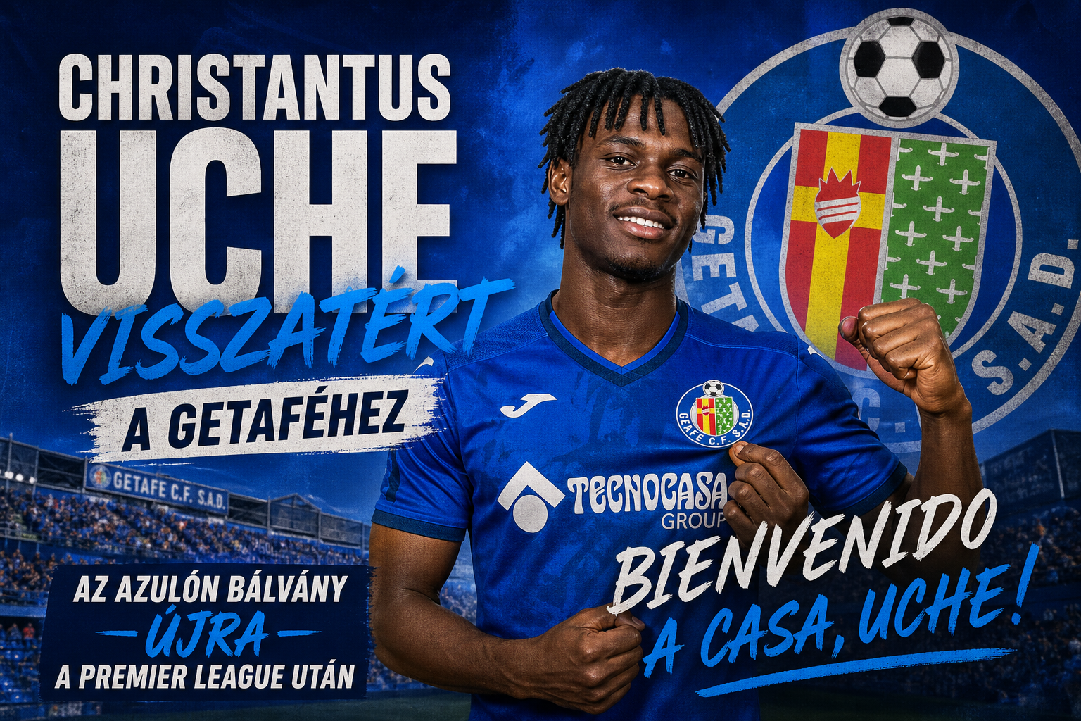 Christantus Uche visszatért a Getaféhez: az azulón bálvány újra edzésben a Premier League után