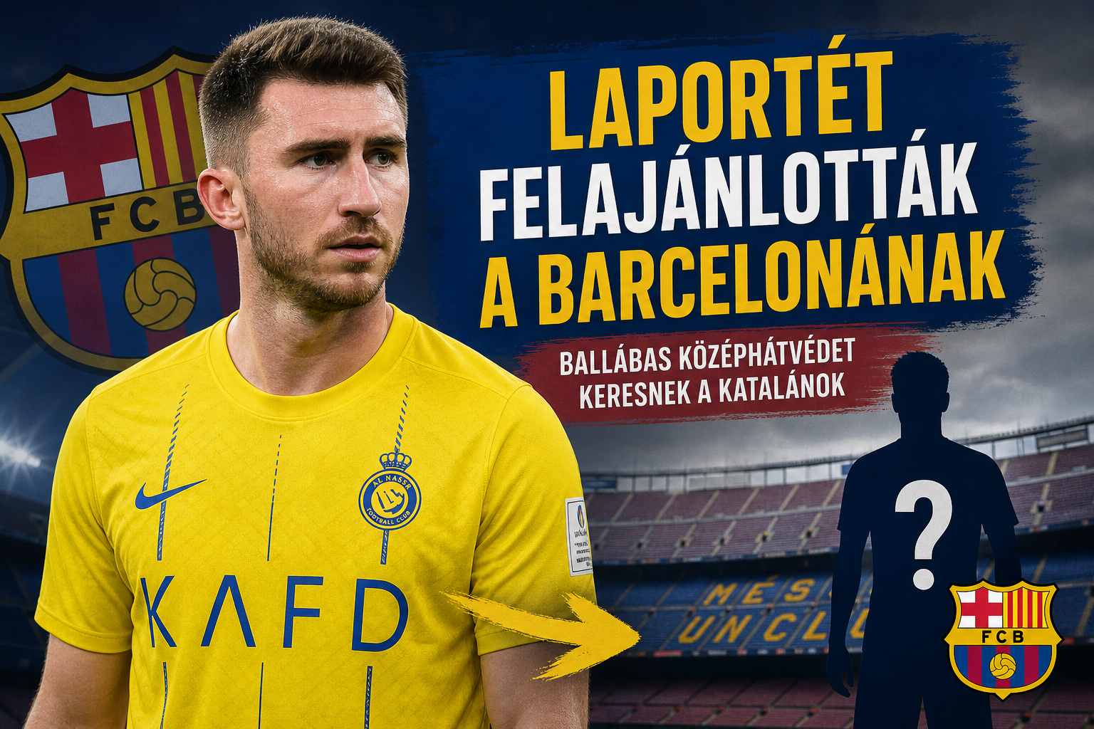 Laportét felajánlották a Barcelonának – ballábas középhátvédet keresnek a katalánok