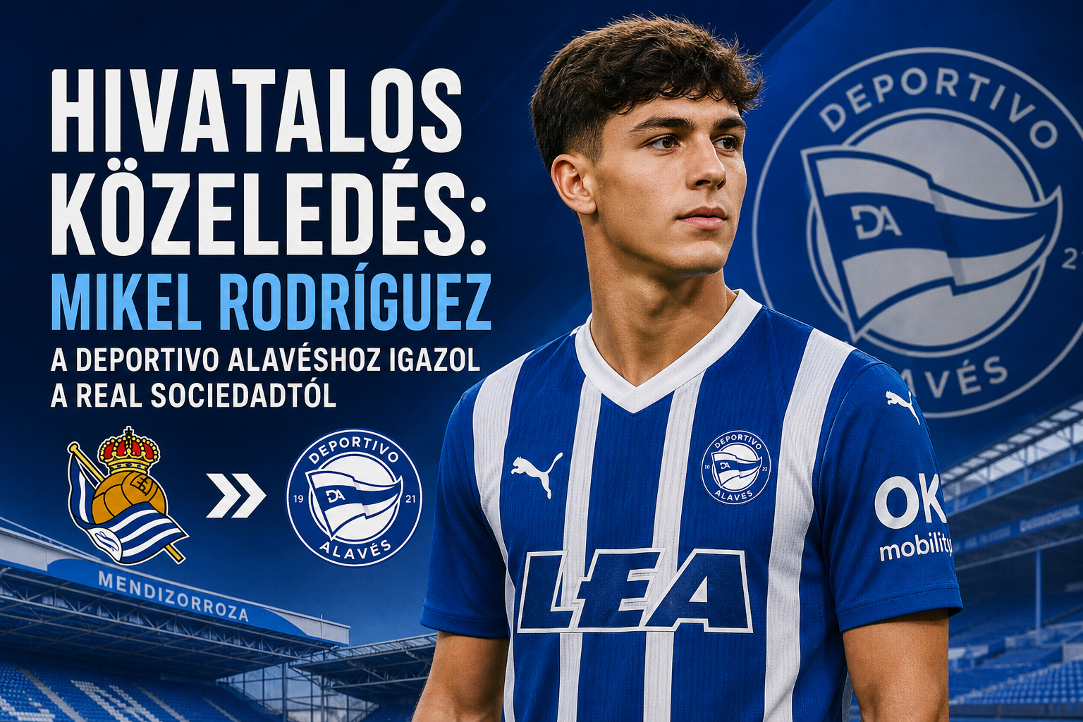 Hivatalos közeledés: Mikel Rodríguez a Deportivo Alavéshoz igazol a Real Sociedadtól