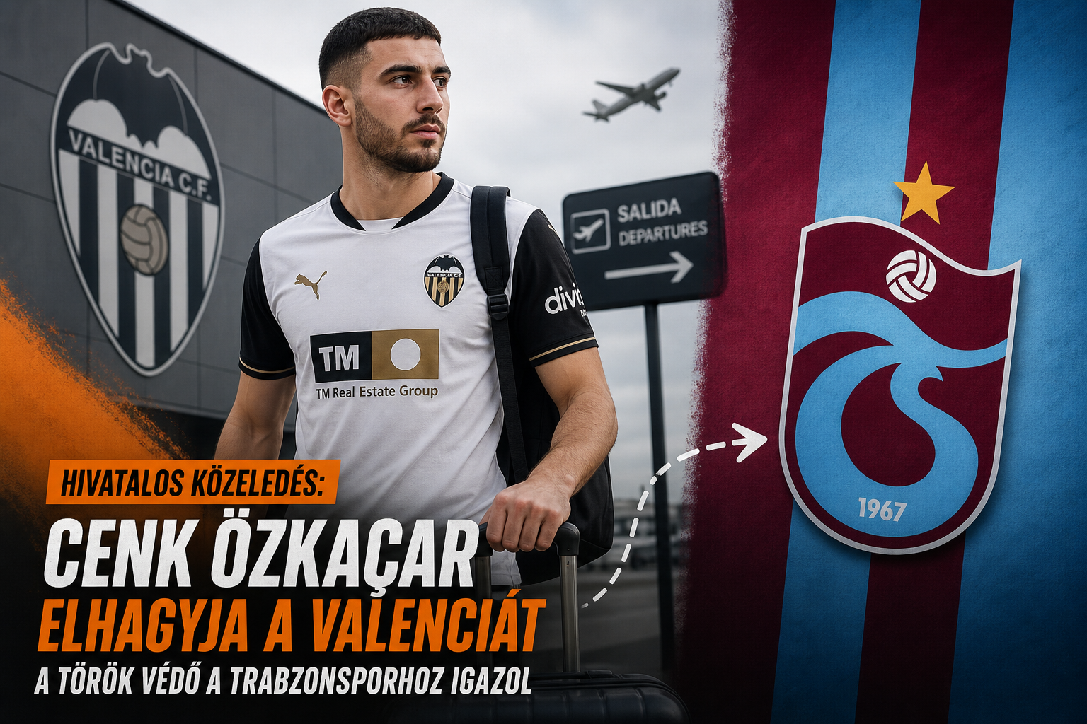 Hivatalos közeledés: Cenk Özkaçar elhagyja a Valenciát – a török védő a Trabzonsporhoz igazol