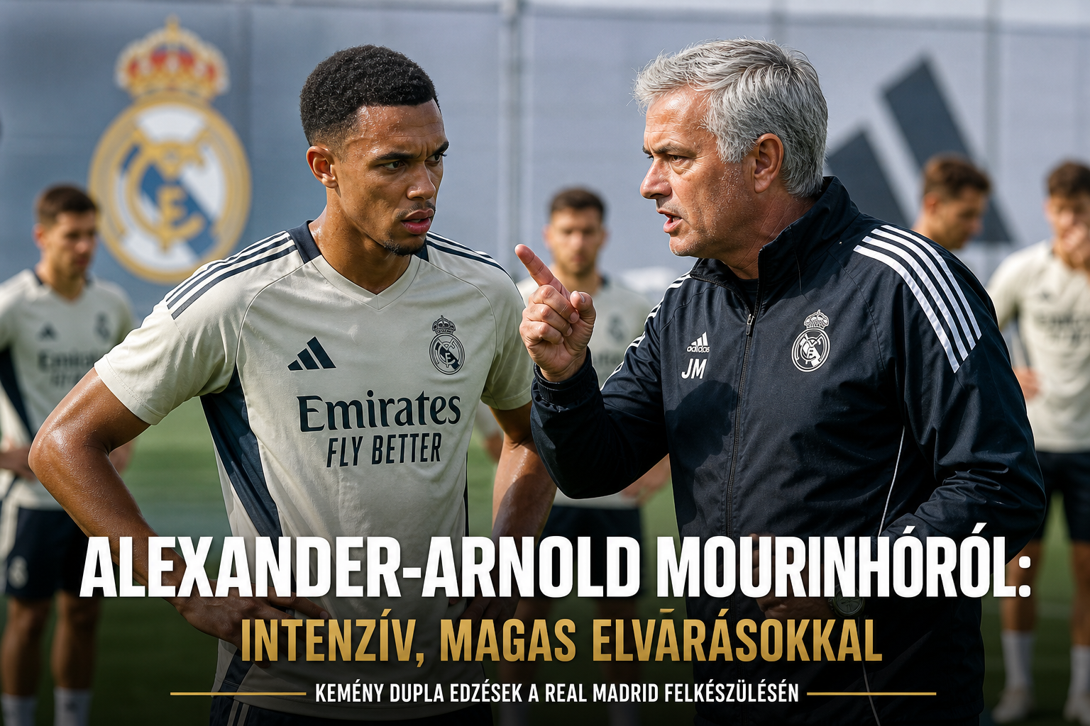 Alexander-Arnold Mourinhóról: „intenzív, magas elvárásokkal” – kemény dupla edzések a Real Madrid felkészülésén