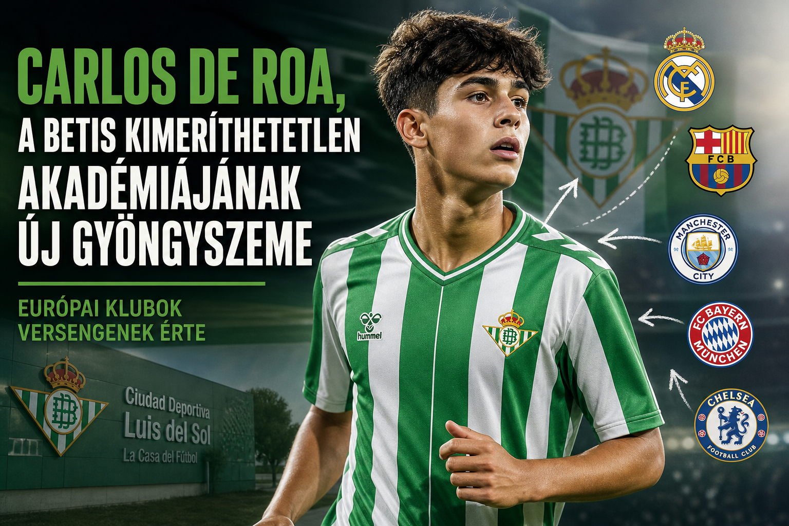 Carlos de Roa, a Betis kimeríthetetlen akadémiájának új gyöngyszeme – európai klubok versengenek érte