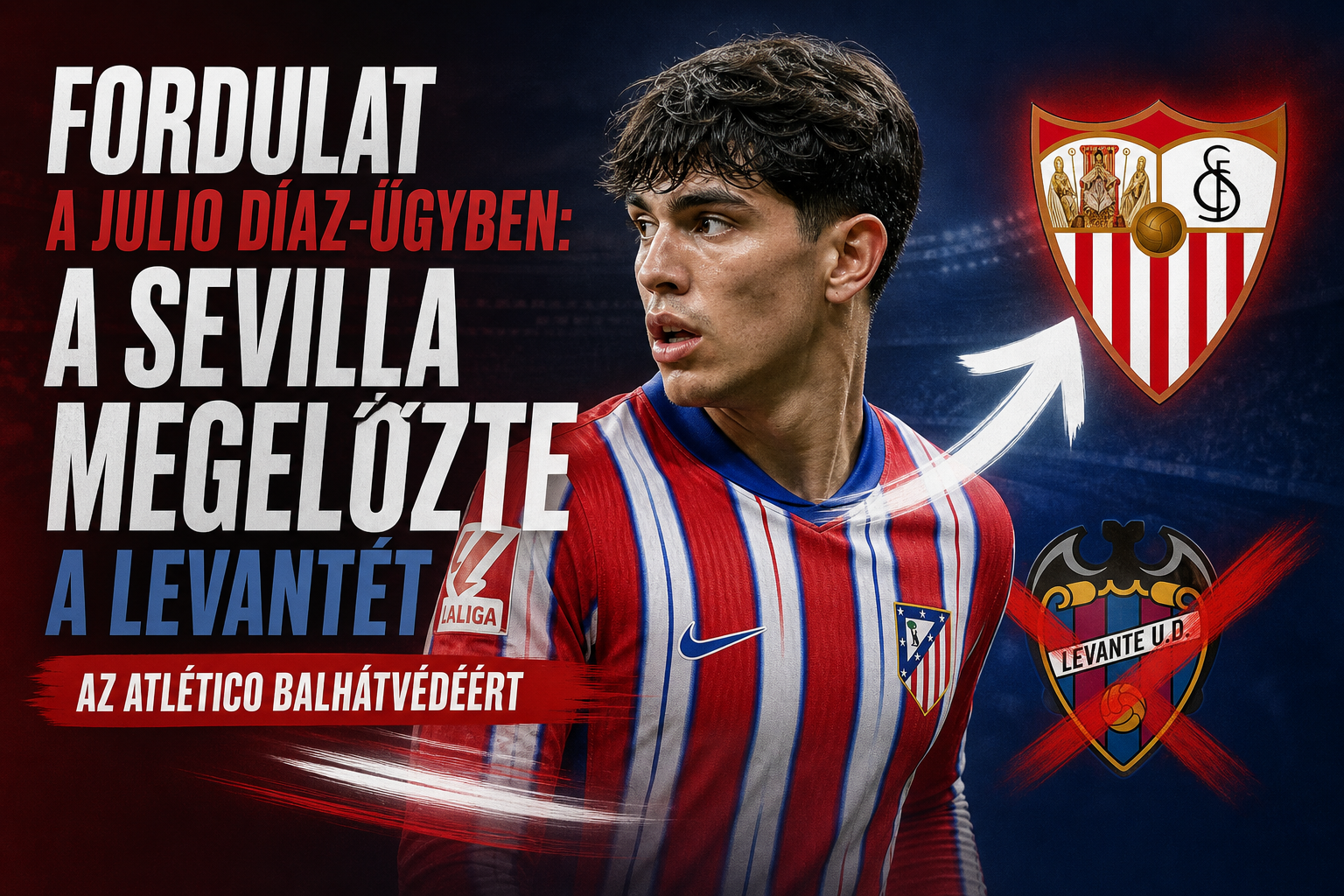 Fordulat a Julio Díaz-ügyben: a Sevilla megelőzte a Levantét az Atlético balhátvédjéért
