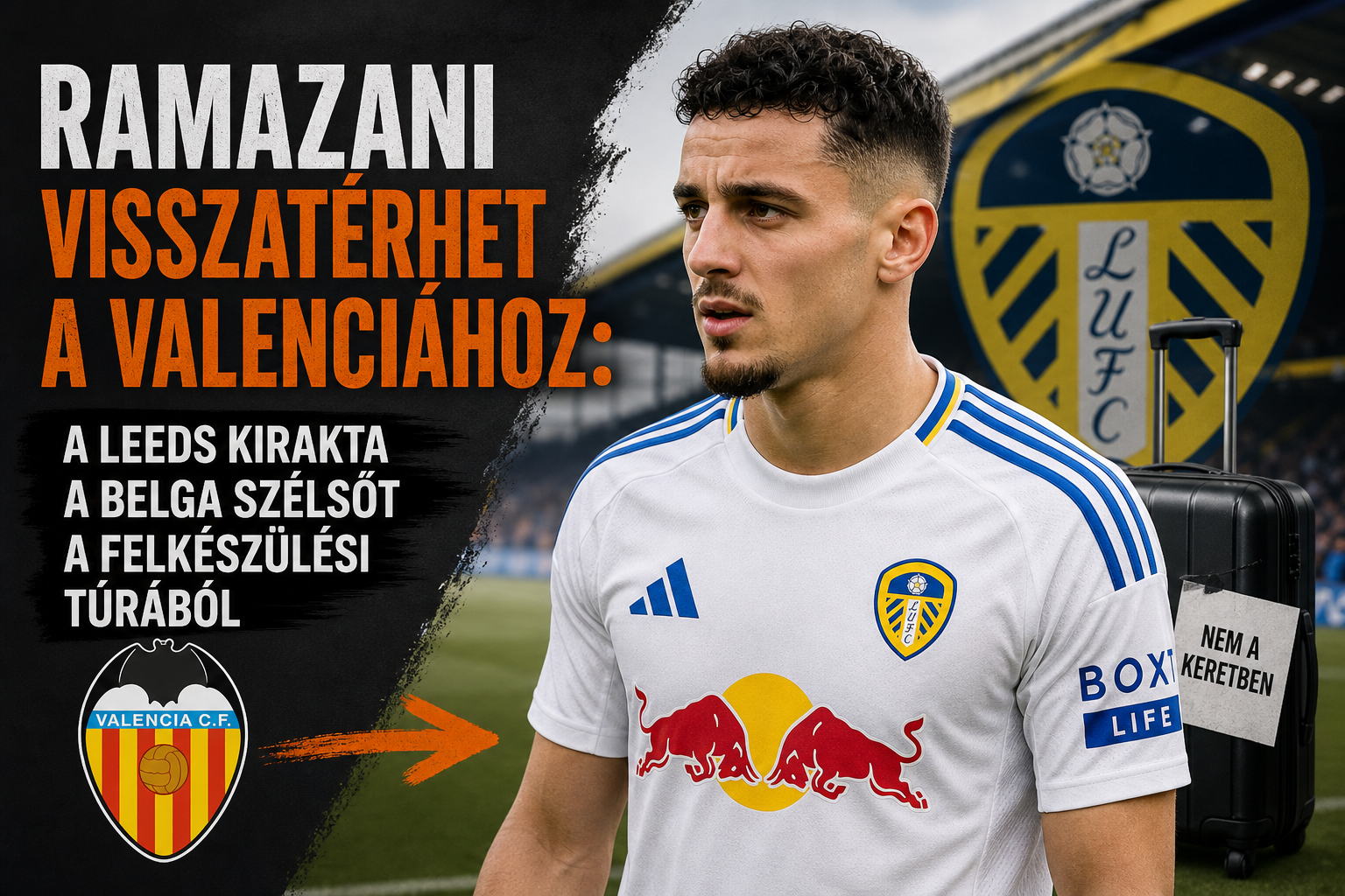 Ramazani visszatérhet a Valenciához: a Leeds kirakta a belga szélsőt a felkészülési túrából