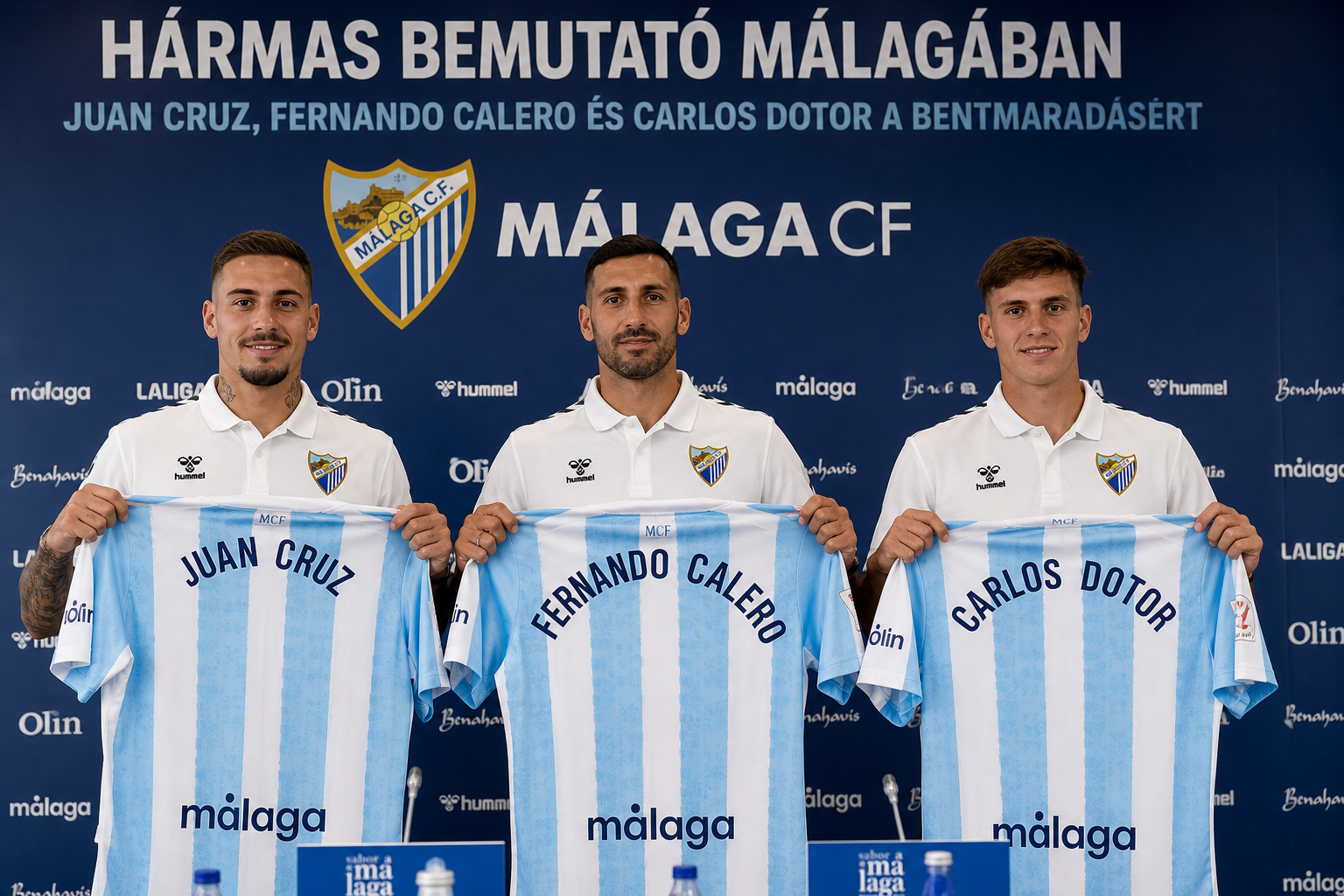 Hármas bemutató Málagában: Juan Cruz, Fernando Calero és Carlos Dotor a bentmaradásért
