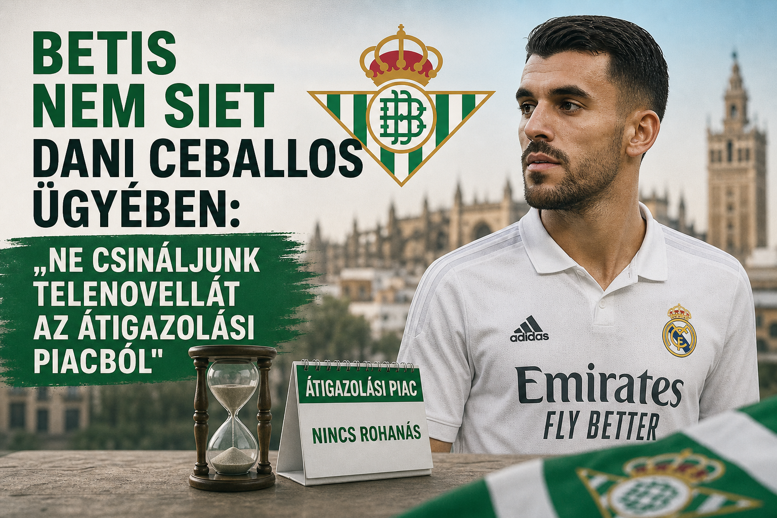 Betis nem siet Dani Ceballos ügyében: „Ne csináljunk telenovellát az átigazolási piacból"