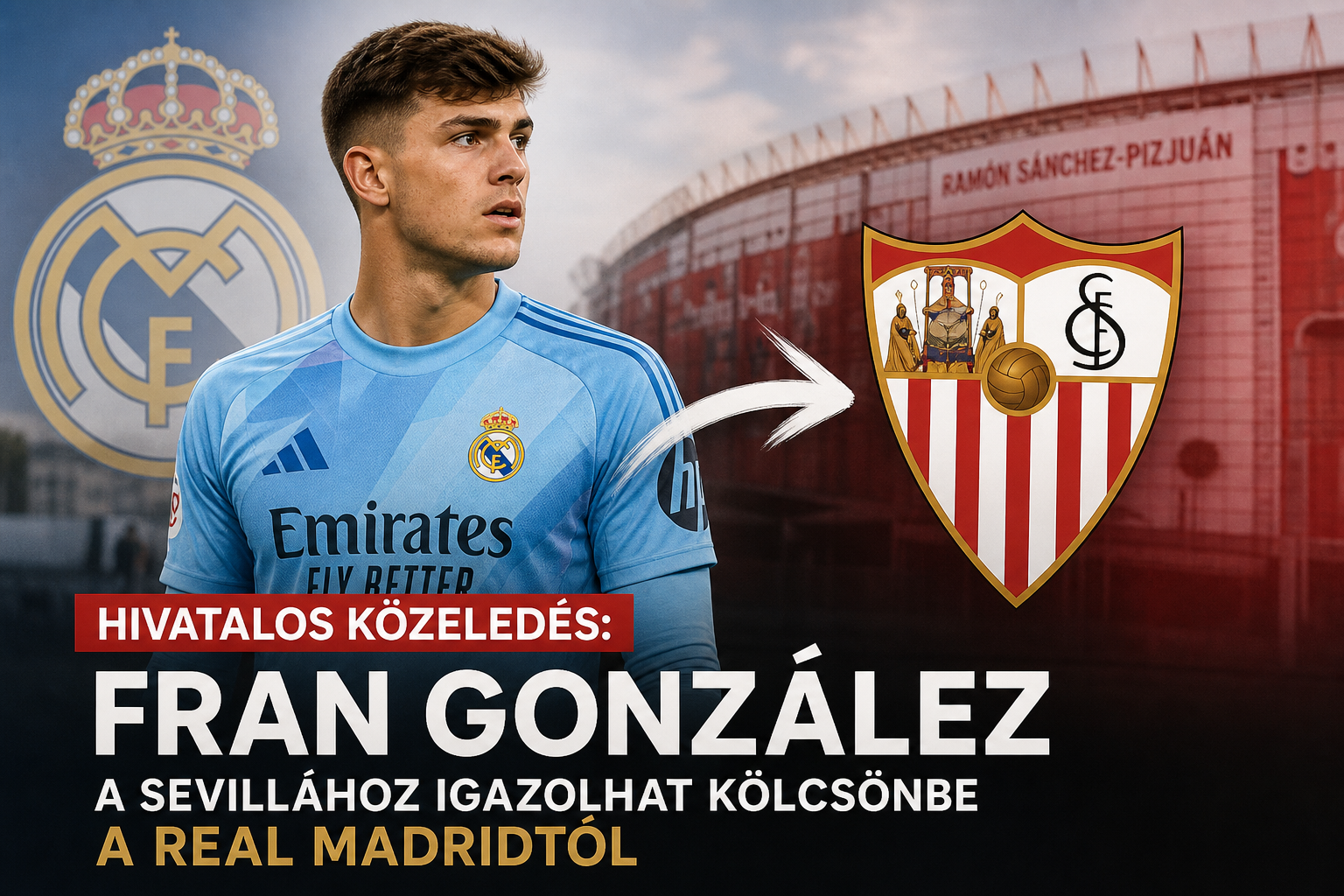 Fran González a Sevillához igazolhat: közös tulajdonú konstrukcióban engedné el a Real Madrid a kapustehetséget
