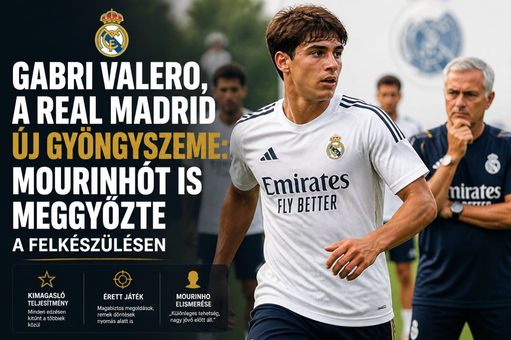 Gabri Valero, a Real Madrid új gyöngyszeme: Mourinhót is meggyőzte a felkészülésen
