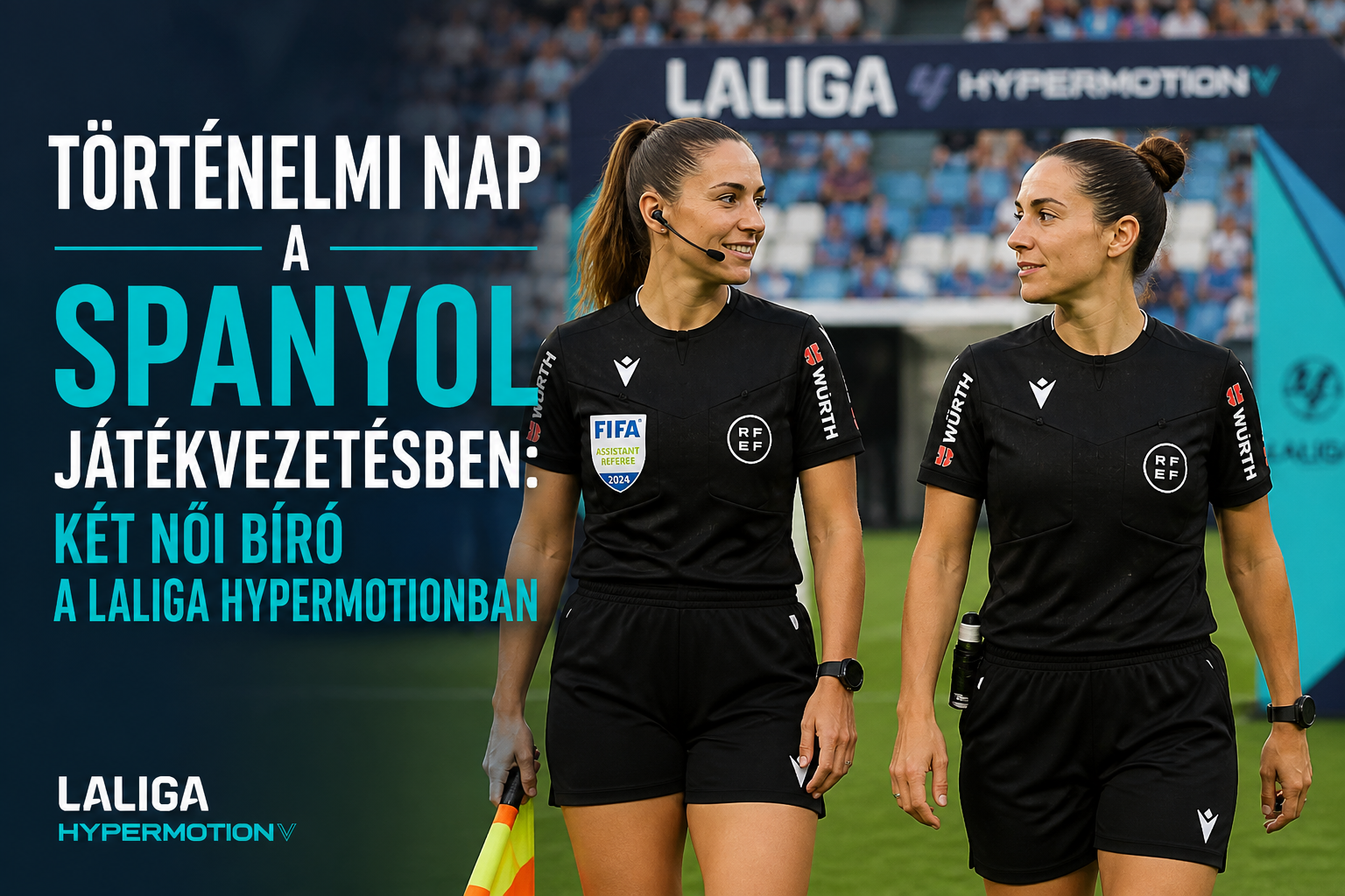 Történelmi nap a spanyol játékvezetésben: két női bíró a LaLiga Hypermotionban