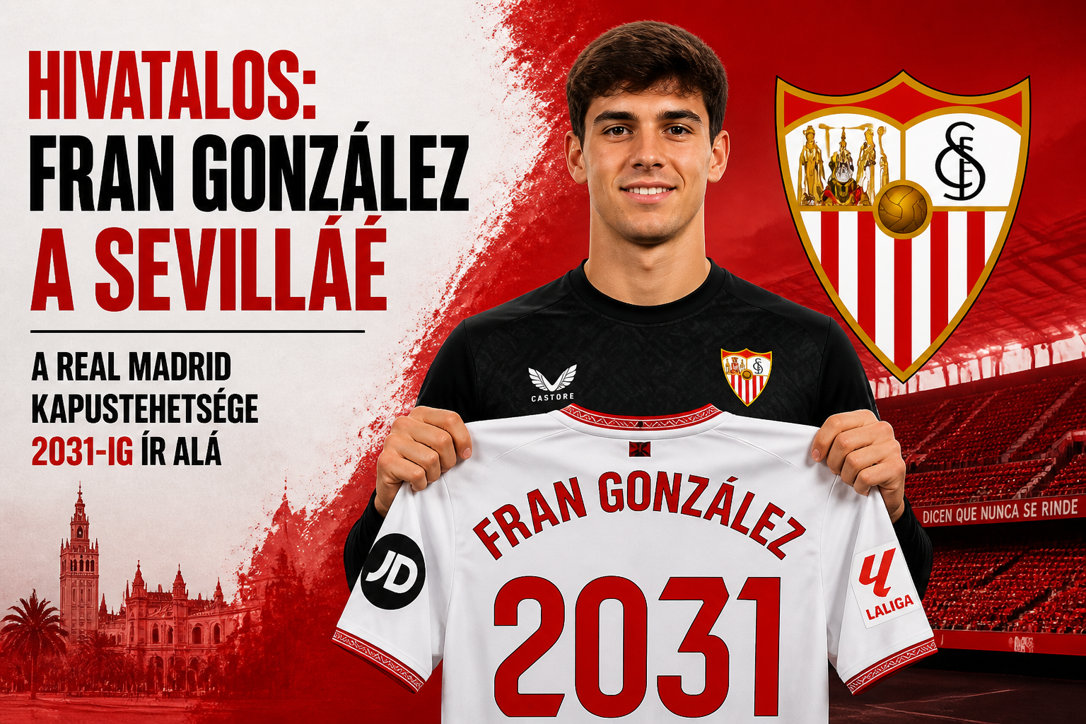 Hivatalos: Fran González a Sevilláé – a Real Madrid kapustehetsége 2031-ig ír alá