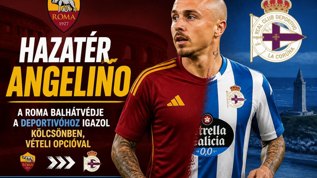 Hazatér Angeliño: a Roma balhátvédje a Deportivóhoz igazol kölcsönben, vételi opcióval