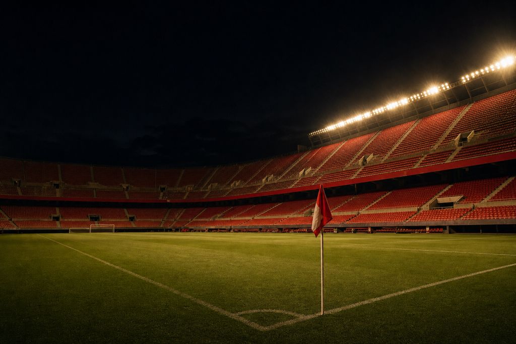 Spanyol stadion egy esti bajnoki után – illusztráció